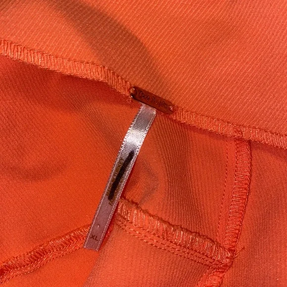 Free People Real Deal High Waist front slit flare pants in coral size XL - Picture 8 of 11